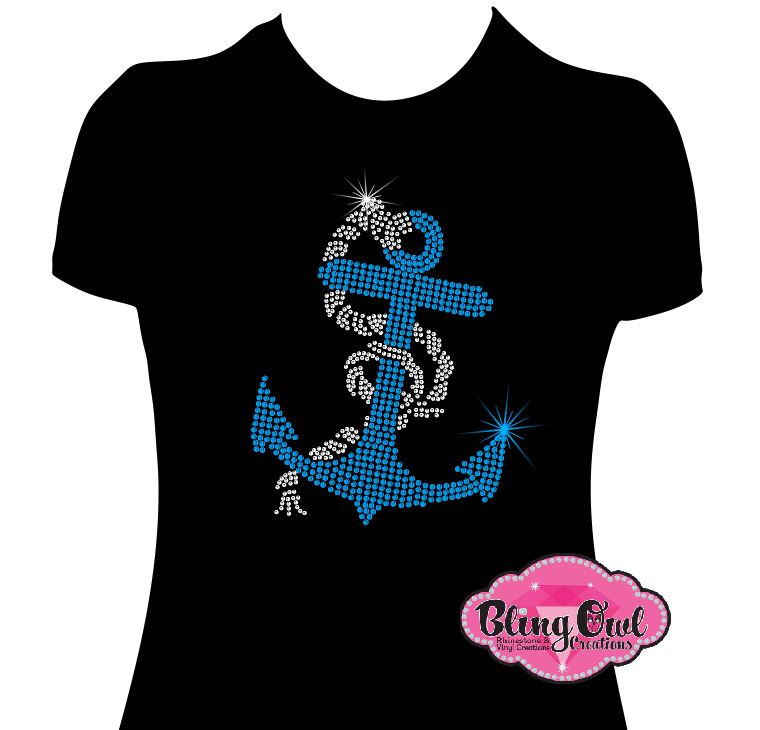 anchor design shirt trendy_cute_anchor_tees vacation_vibe_shirt cute_cruise_t-shirt cruise_outfit squad_cruise_shirt family_vacation_tees family_cruise rhinestones sparkle bling