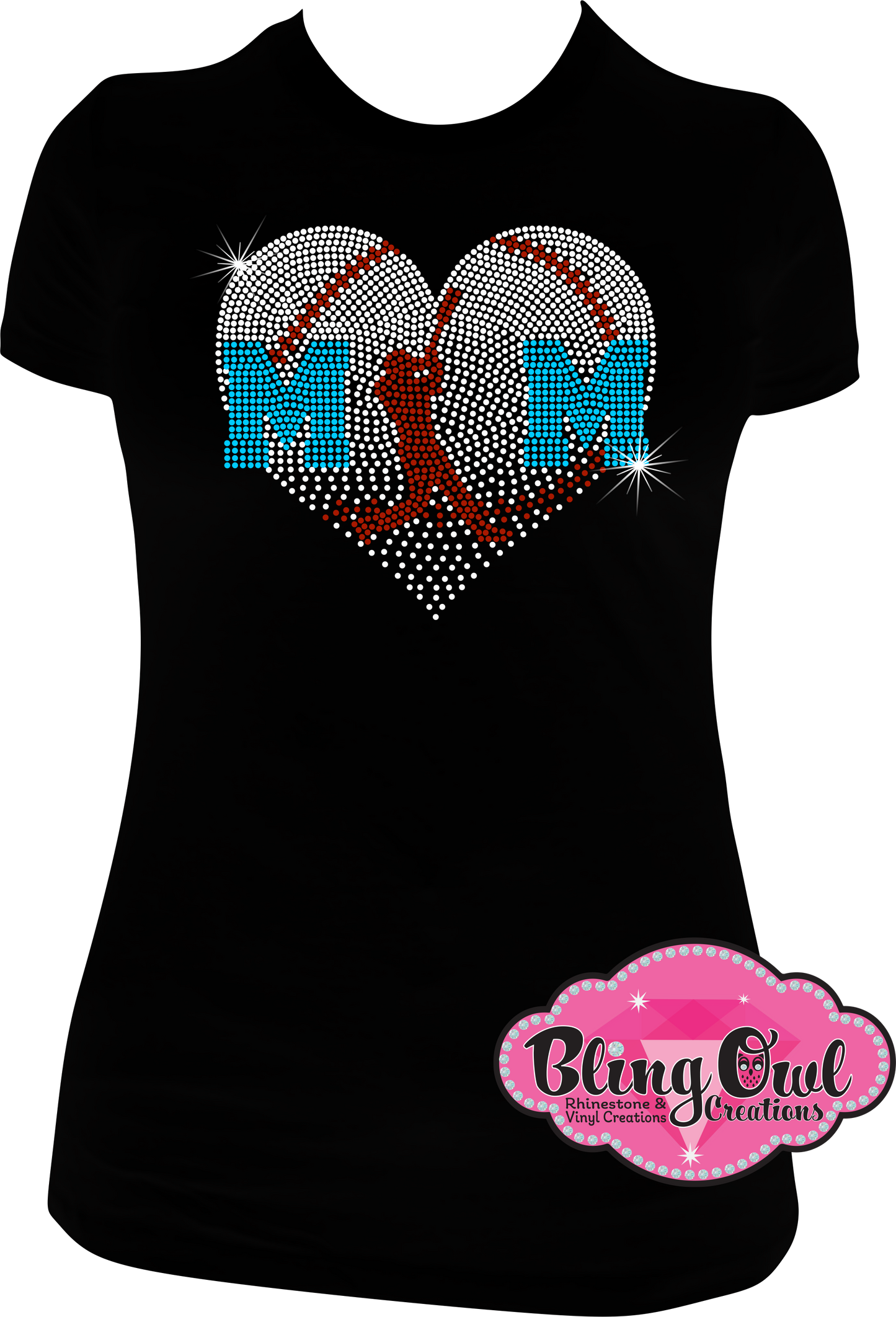 baseball_mom spirit_wear rhinestones sparkle bling transfer