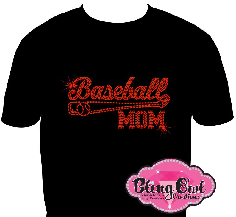 baseball_mom spirit_wear rhinestones sparkle bling