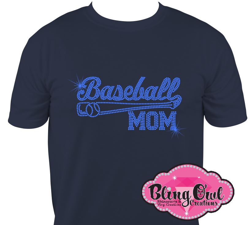 baseball_mom spirit_wear rhinestones sparkle bling