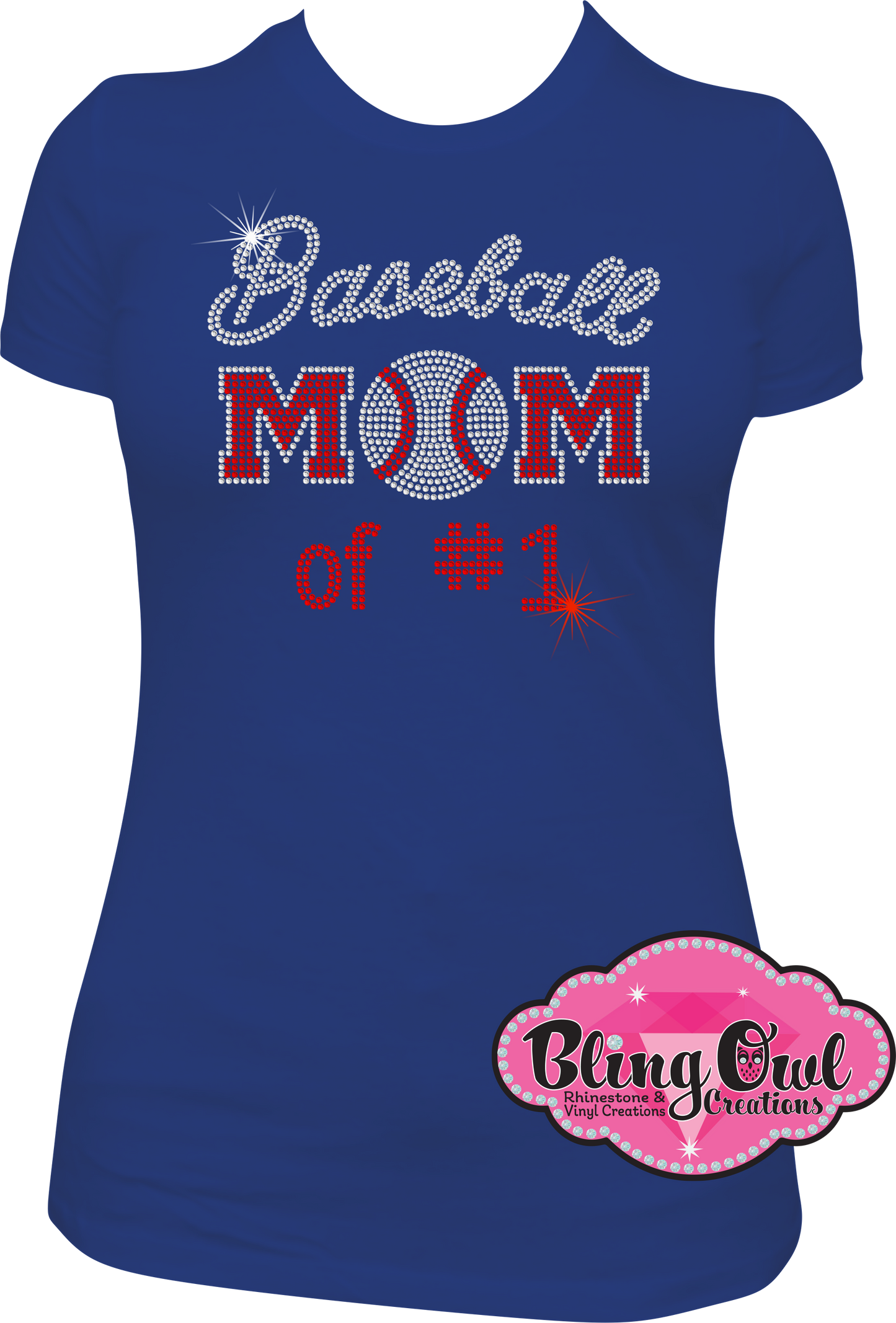 baseball_mom spirit_wear rhinestones sparkle bling transfer