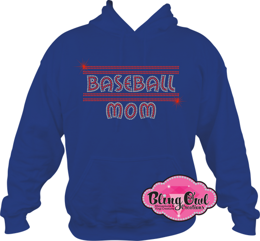 baseball_mom spirit_wear rhinestone sparkle bling transfer