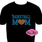 basketball_mom_heart design shirt rhinestones sparkle bling