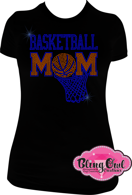 basketball_mom spirit_wear rhinestones sparkle bling transfer