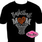 basketball_mom design shirt school spirit wear for sports mom rhinestones sparkle shirt
