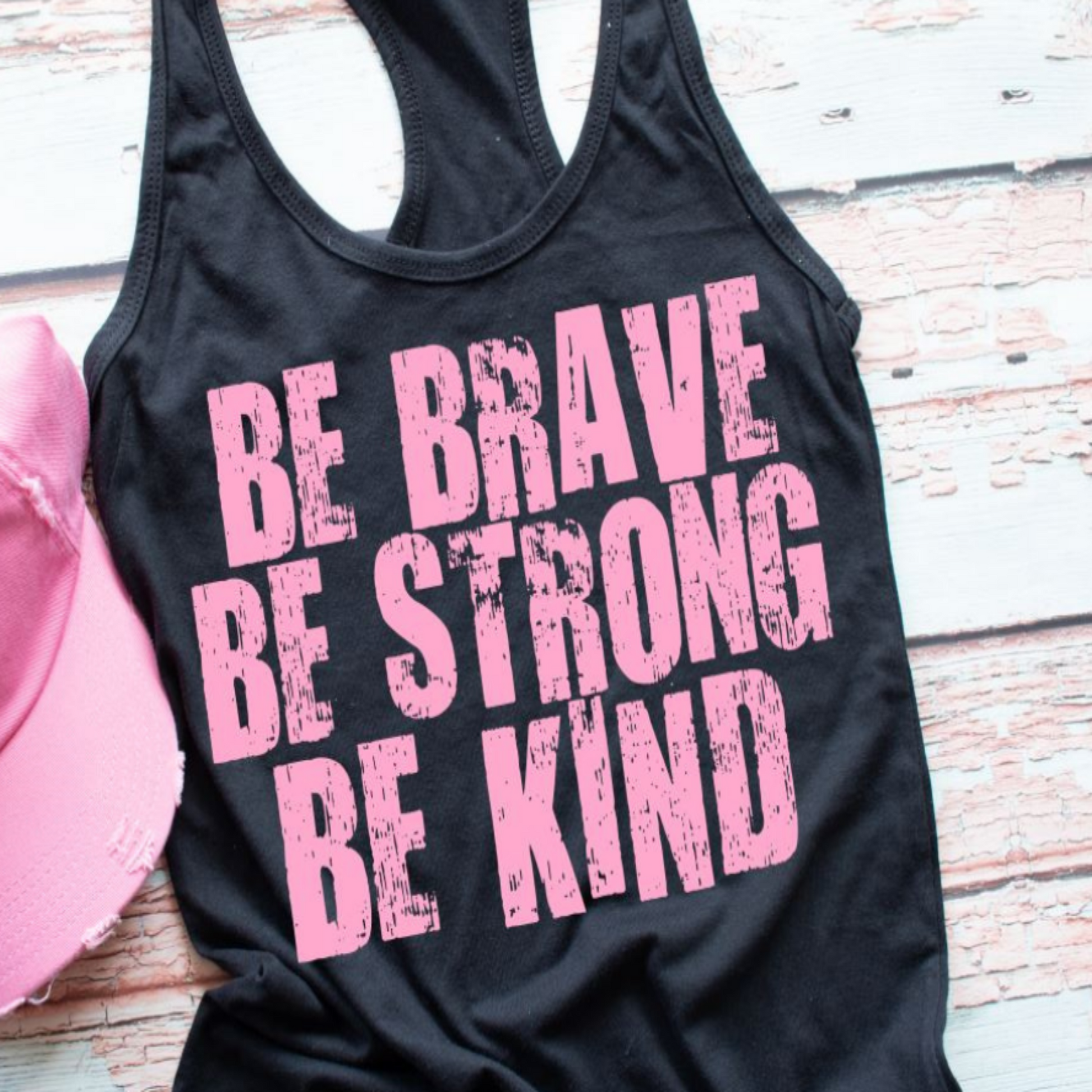 brave_strong_kind specialty tee sleeveless top motivational racerback