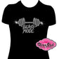 beast_mode_ladies_shirt custom rhinestone designed t-shirt for women fitness_enthusiast gym diva tees wellness lifestyle sparkle bling shirts for women