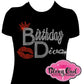 birthday_diva_crown_lips design rhinestones sparkle bling transfer