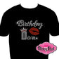 birthday_diva_crown_lips design rhinestones sparkle bling transfer