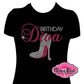 birthday_diva_heel design fitted shirt rhinestones sparkle bling