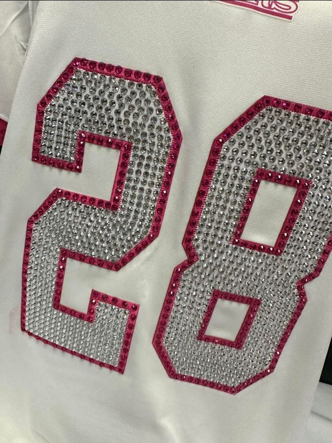 Bling Jersey Customer Supplied Any Sport Jersey Bling Owl Creations bling-jersey-customer-supplied-any-sport-jersey-bling-owl-creations