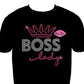 Boss Lady Crown (Rhinestone Transfer)