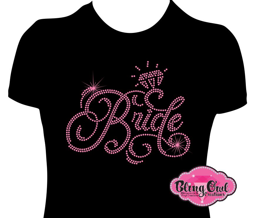 bride_diamond design shirt rhinestones sparkle bling