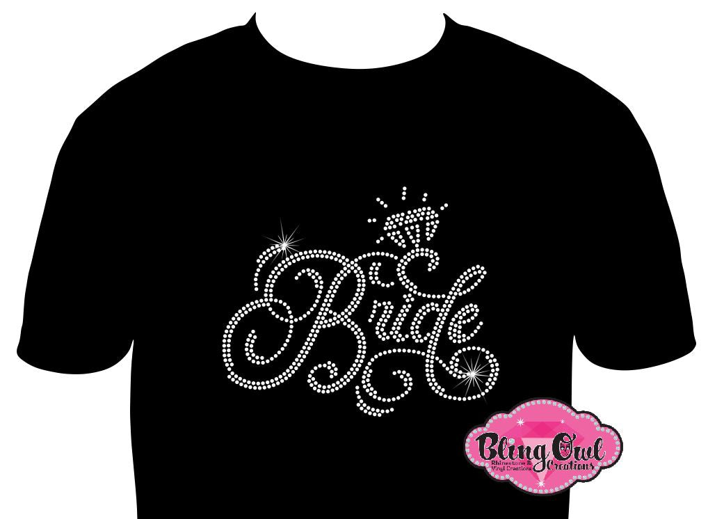 bride_diamond design shirt rhinestones sparkle bling