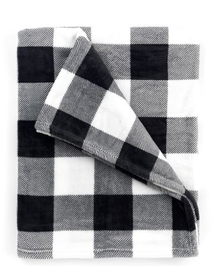 Stay cozy with our plush polyester buffalo plaid blanket, measuring 80 in x 50 in. Perfect for chilly nights, this blanket adds rustic charm to your home decor.
