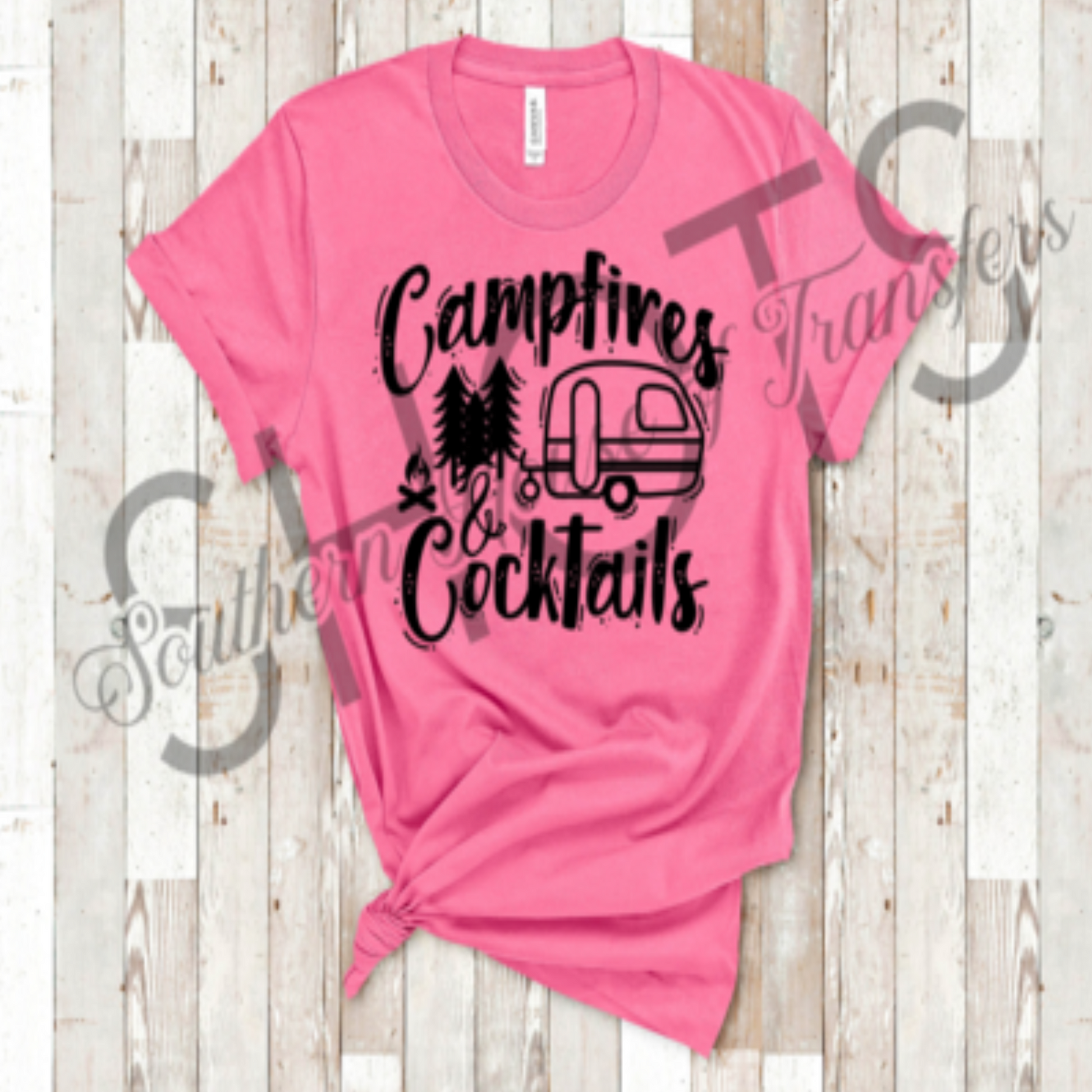 campfires_cocktails specialty tee travel shirt adventure tshirt camp_wear