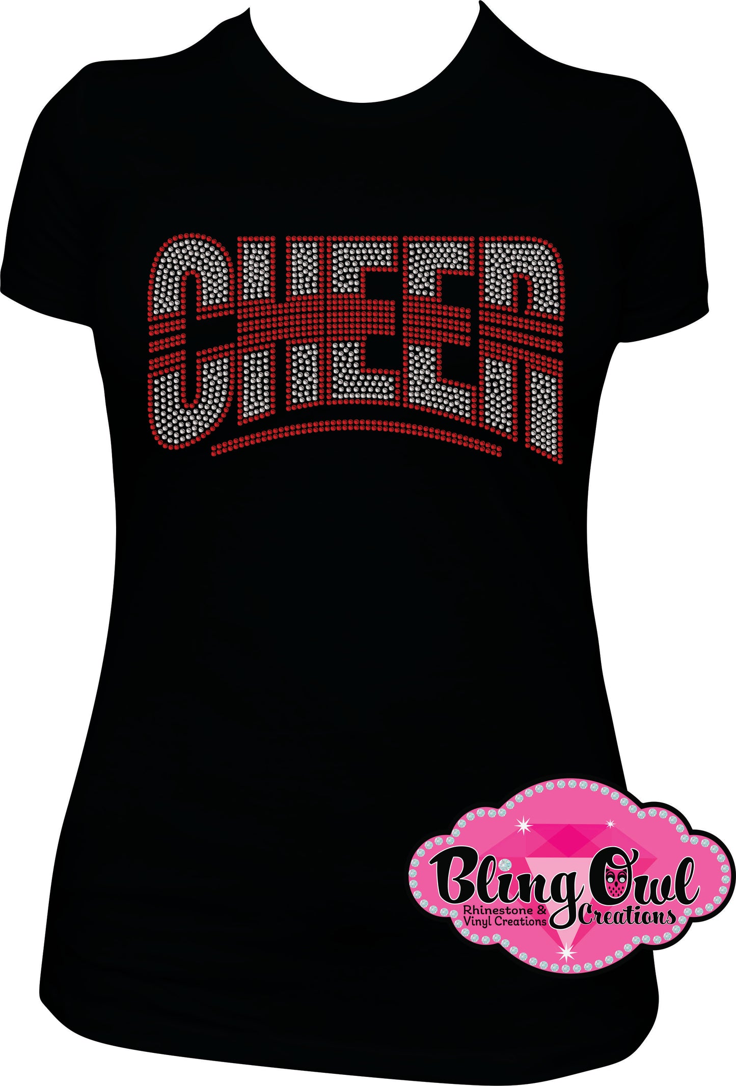 cheer_shirt team_cheer rhinestones sparkle bling transfer