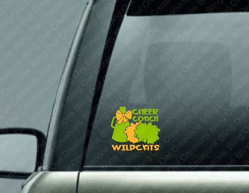 cheer_coach wildcats_school_team spirit decal