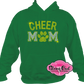 cheer_mom with paw rhinestones sparkle bling transfer