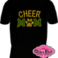 cheer_mom with paw rhinestones sparkle bling transfer