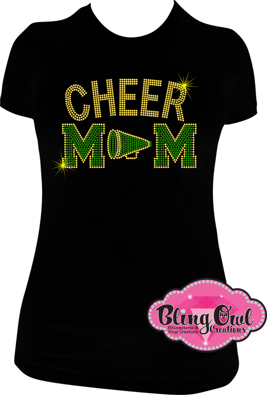 cheer_mom spirit_wear rhinestones sparkle bling transfer