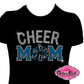 cheer_mom pom_pom design shirt rhinestones sparkle bling
