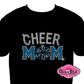 cheer_mom pom_pom design shirt rhinestones sparkle bling