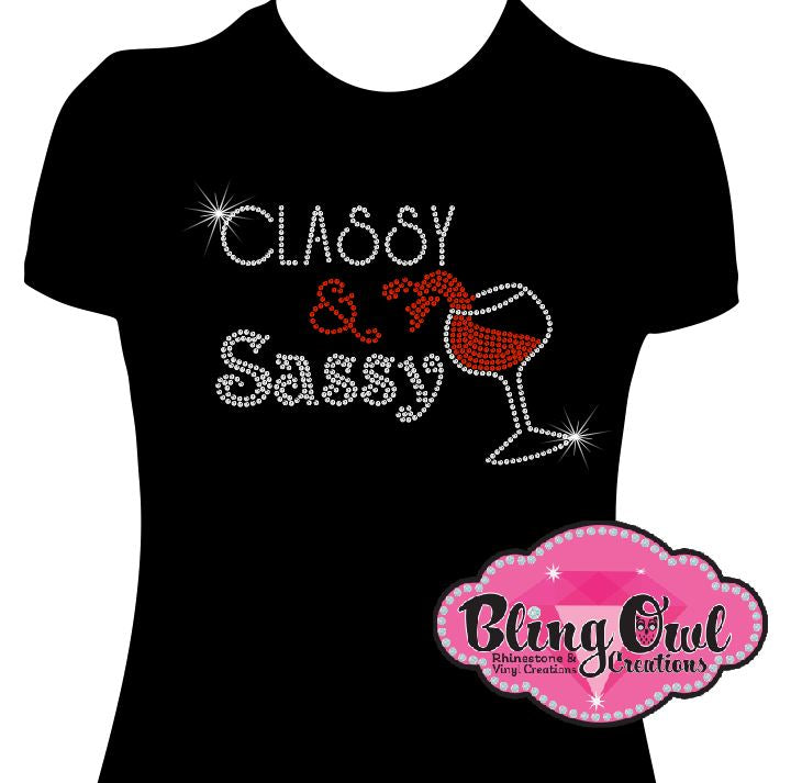 classy_sassy_wine glams_shirt design rhinestones sparkle bling