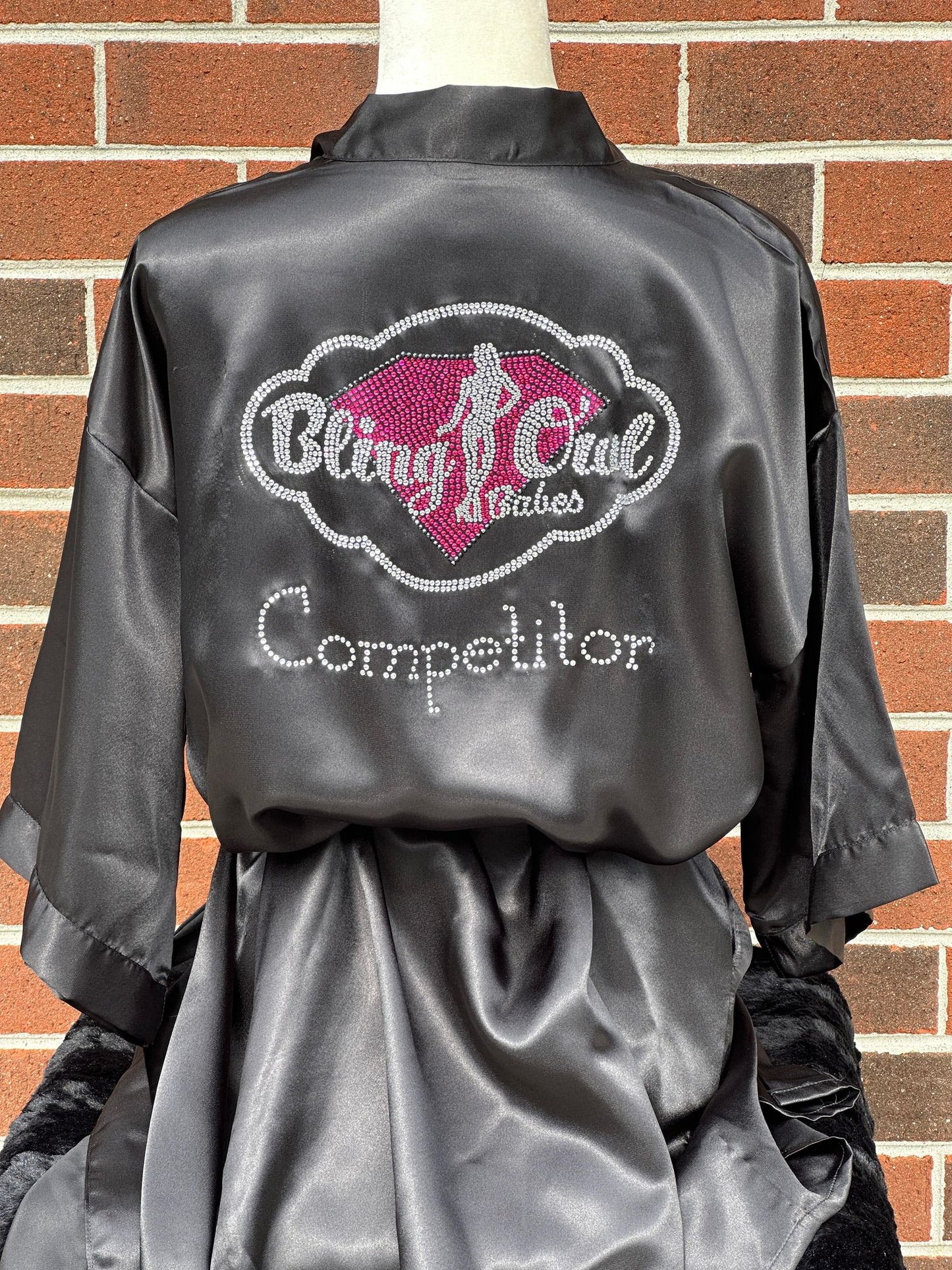 satin_robe_design_your_logo body_building_bikini_competition_cover_up personalized_customized rhinestones sparkles bling