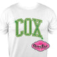 cox_school_logo_school spirit wear _rhinestone_sparkle_bling