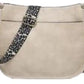 Crossbody purse in olive green and guitar cougar strap. Made from vegan leather _ classy_and_chic fashion_and_function ladies bag women's fashion trend versatile bag_ timeless piece