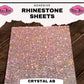 crystal ab colored adhesive rhinestone sheets sparkle bling diy aesthetic decor