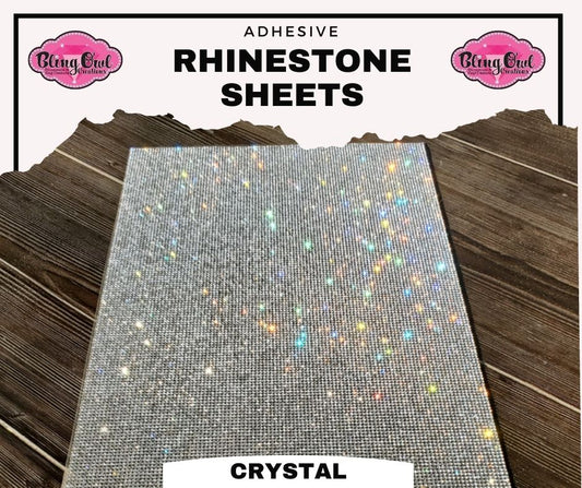 crystal colored adhesive rhinestone sheets sparkle bling diy aesthetic decor