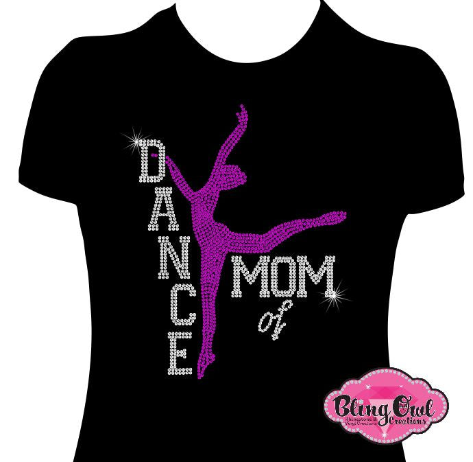 dance_mom customizable rhinestones sparkle bling transfer