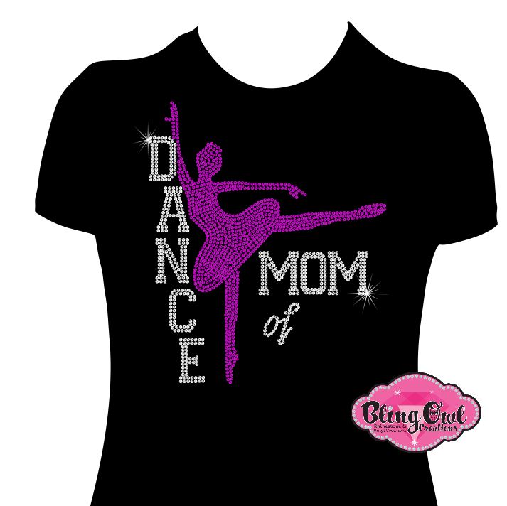 dance_mom customizable design shirt rhinestones sparkle bling