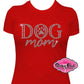 dog_mom_paw design fur_mom shirt rhinestones sparkle bling