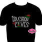 educator_elves design shirt christmas tshirt holiday wear rhinestones sparkle bling
