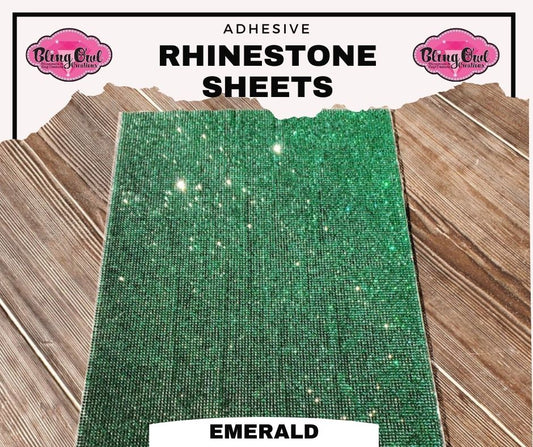 Rhinestone Adhesive Sheets - Crystal – Bling Owl Creations