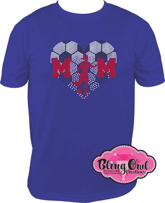 soccer_mom girl spirit_wear rhinestones sparkle bling transfer