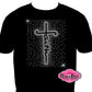 faith design christian rhinestones sparkle bling transfer