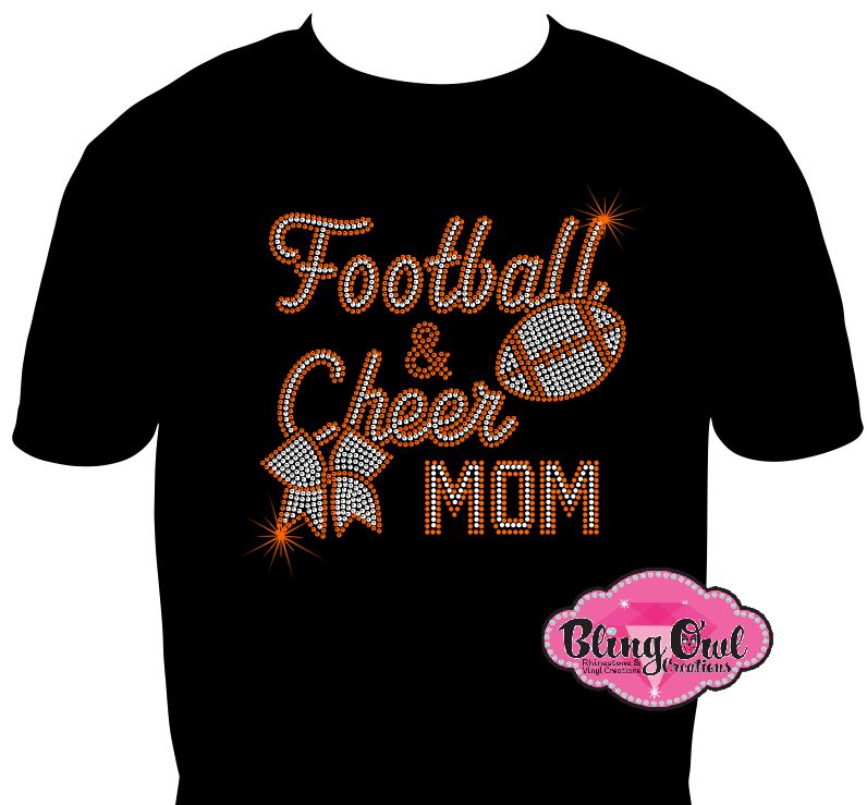 football_cheer_mom gameday shirt perfect outfit saturday_night_light_shirts mom_shirts gift_ideas_for_her number_one_fan_tees trendy_and_cute_shirt_for_momma rhinestones sparkle bling