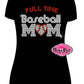 fulltime_baseball_mom_heart fitted shirt rhinestones sparkle bling