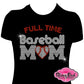 fulltime_baseball_mom_heart shirt rhinestones sparkle bling