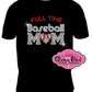 fulltime_baseball_mom_heart unisex shirt rhinestones sparkle bling