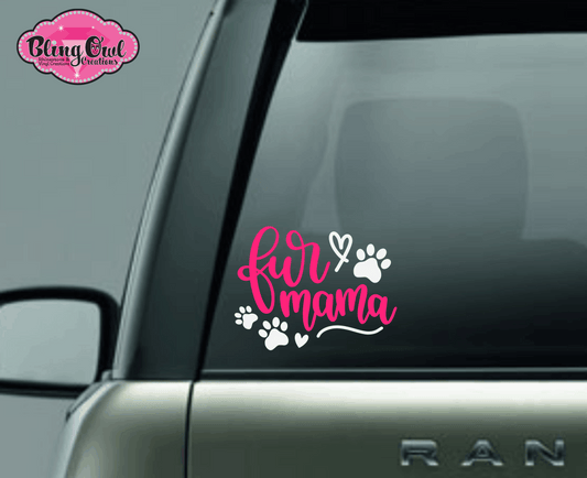 fur_mama_with_paw_print decal