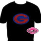 g_logo design shirt grassfield_schol_spirit_wear rhinestones sparkle bling