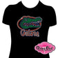 Greenbrier Gators Face (Rhinestone Design)