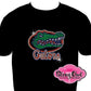 Greenbrier Gators Face (Rhinestone Design)