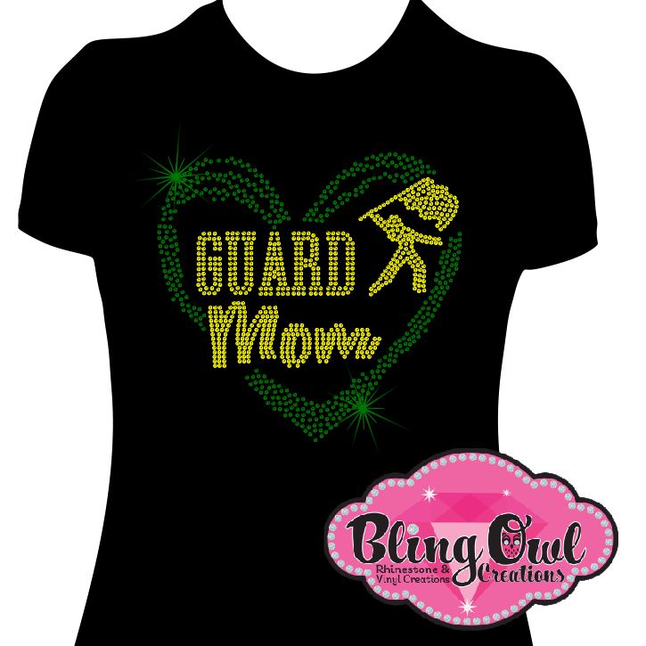 guard_mom_heart spirit_wear rhinestones sparkle bling