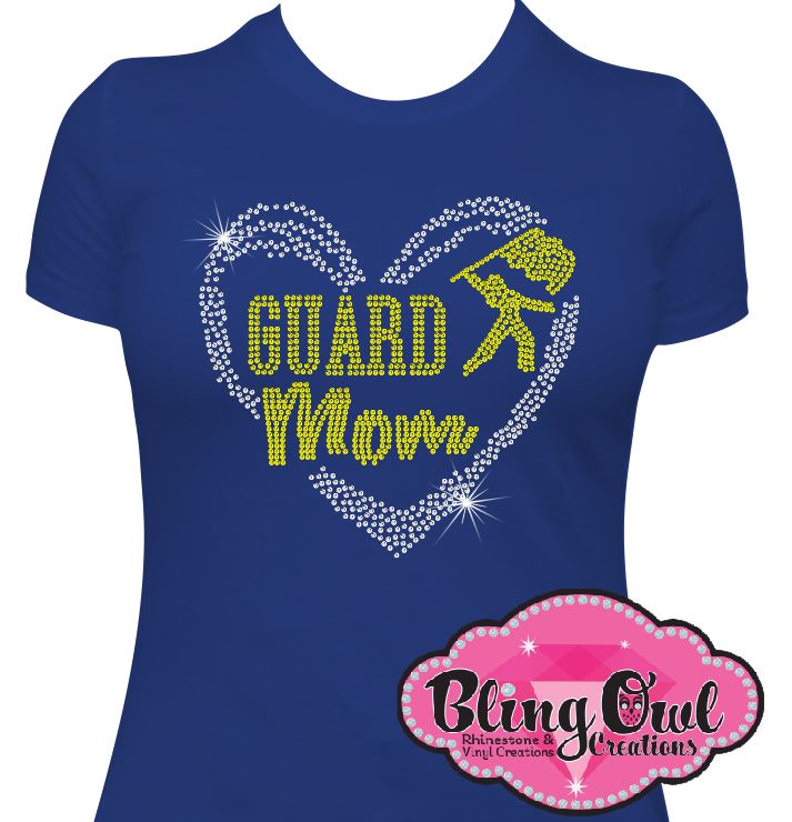 guard_mom_heart spirit_wear rhinestones sparkle bling